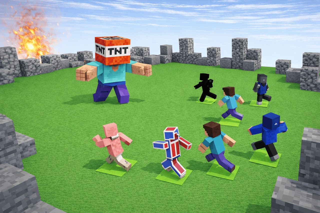 마인크래프트 TNT 러시안룰렛 미니게임!